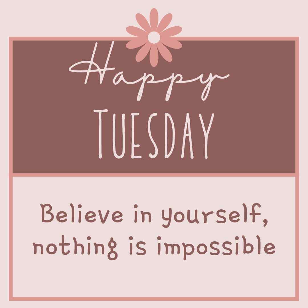 happy tuesday image with quote